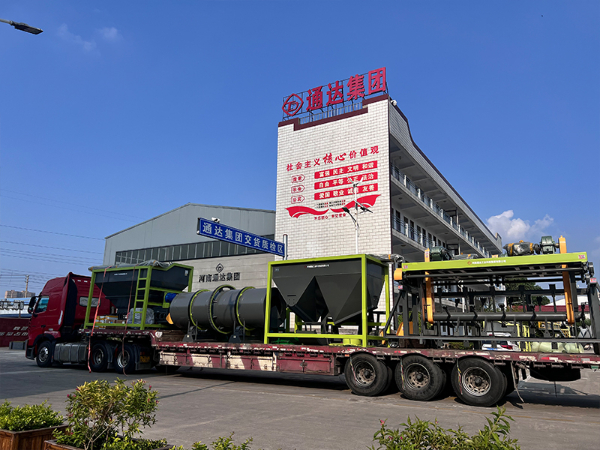 顆粒有機(jī)肥生產(chǎn)線(xiàn)發(fā)往安徽六安